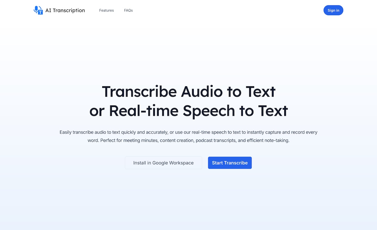 AI Transcription