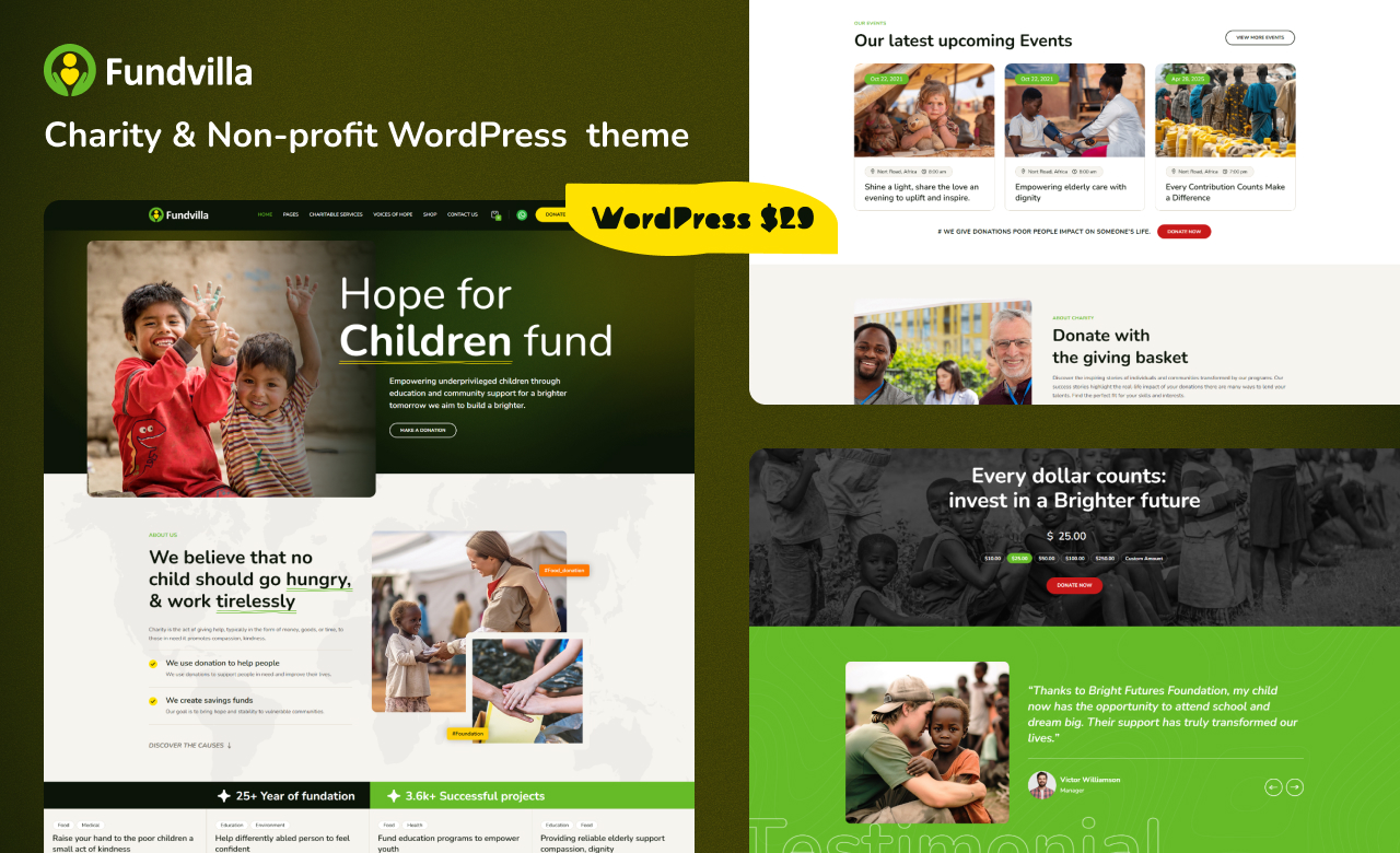Fundvilla WordPress Theme
