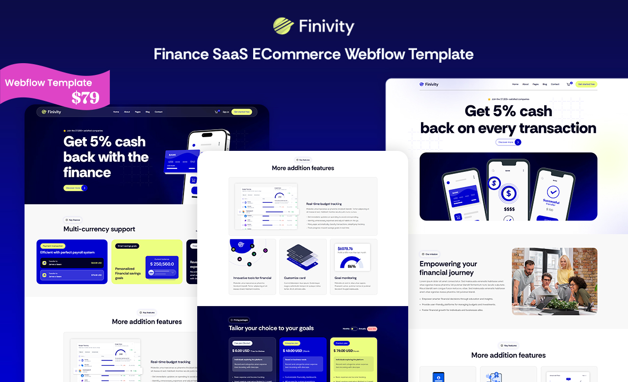 Finivity Webflow Template