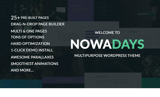 NowaDays Multipurpose Multipage WordPress Theme