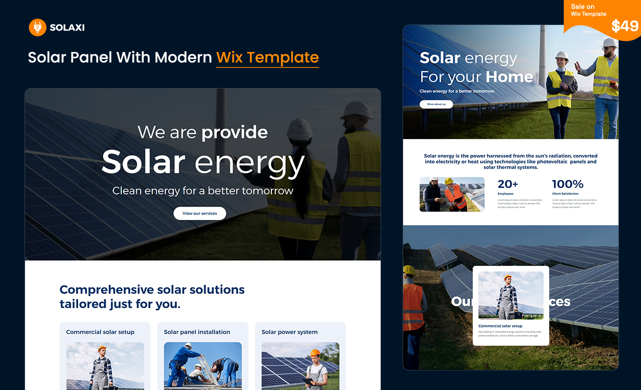 Solaxi Wix Template