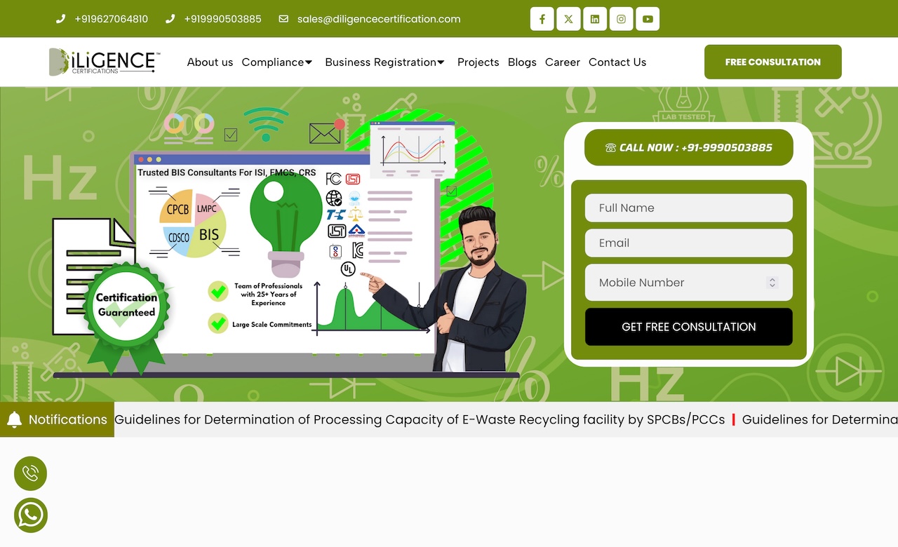 Diligence Certifications