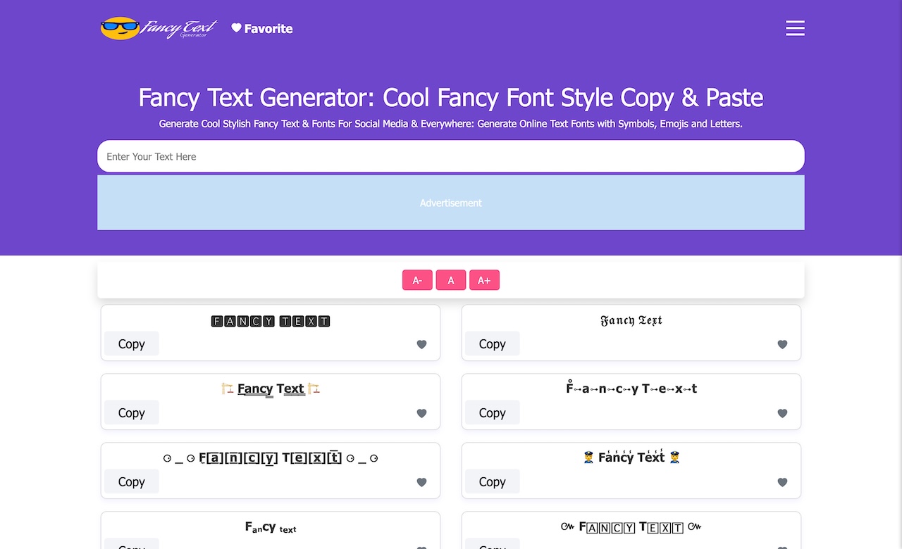 Fancy Text Generate