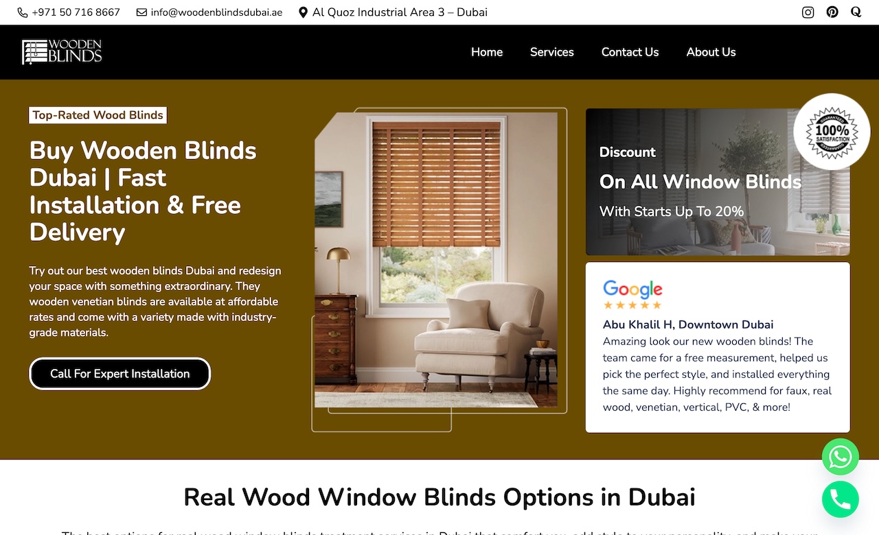 Wooden Blinds Dubai