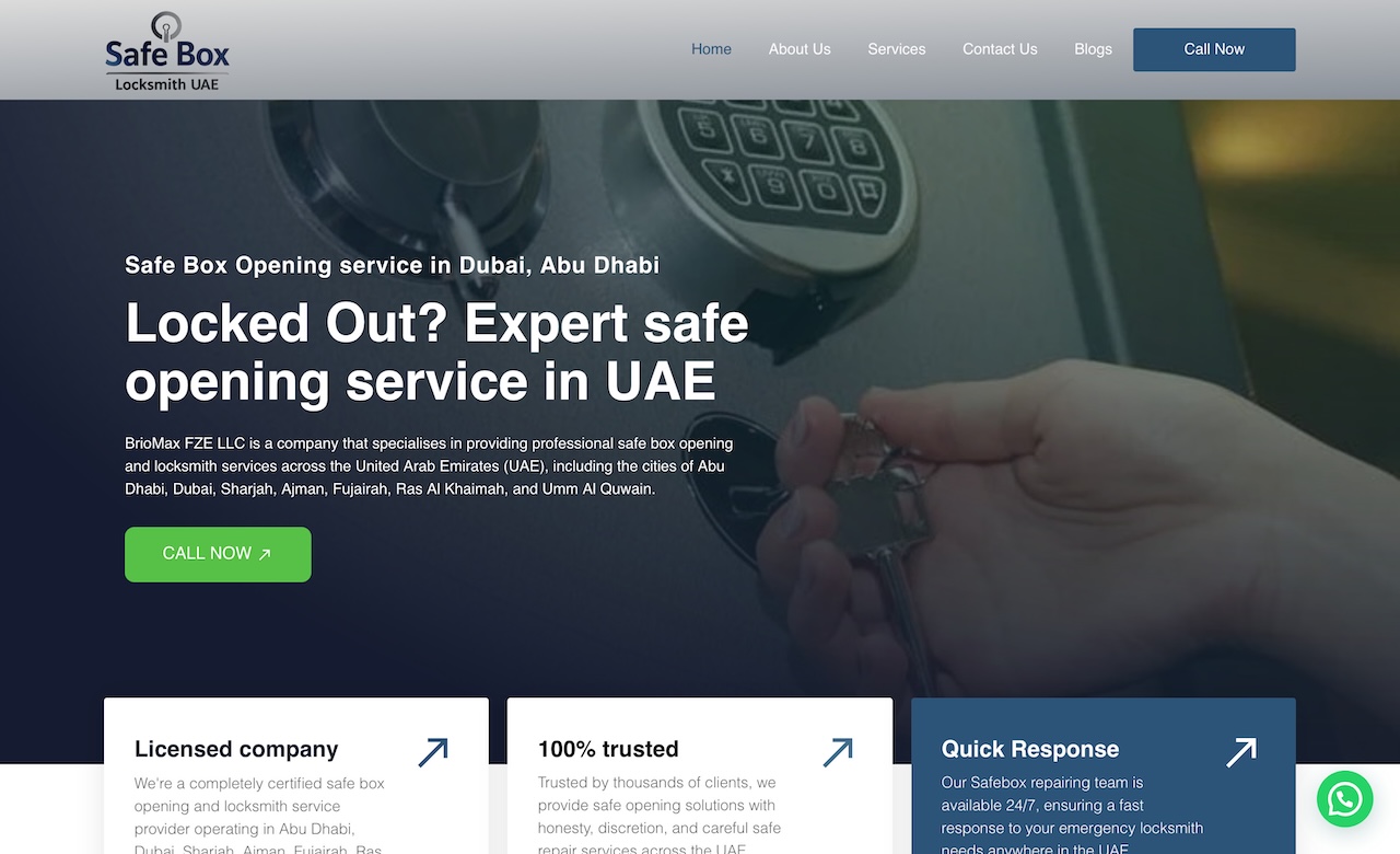 Safe Box lock Smith UAE