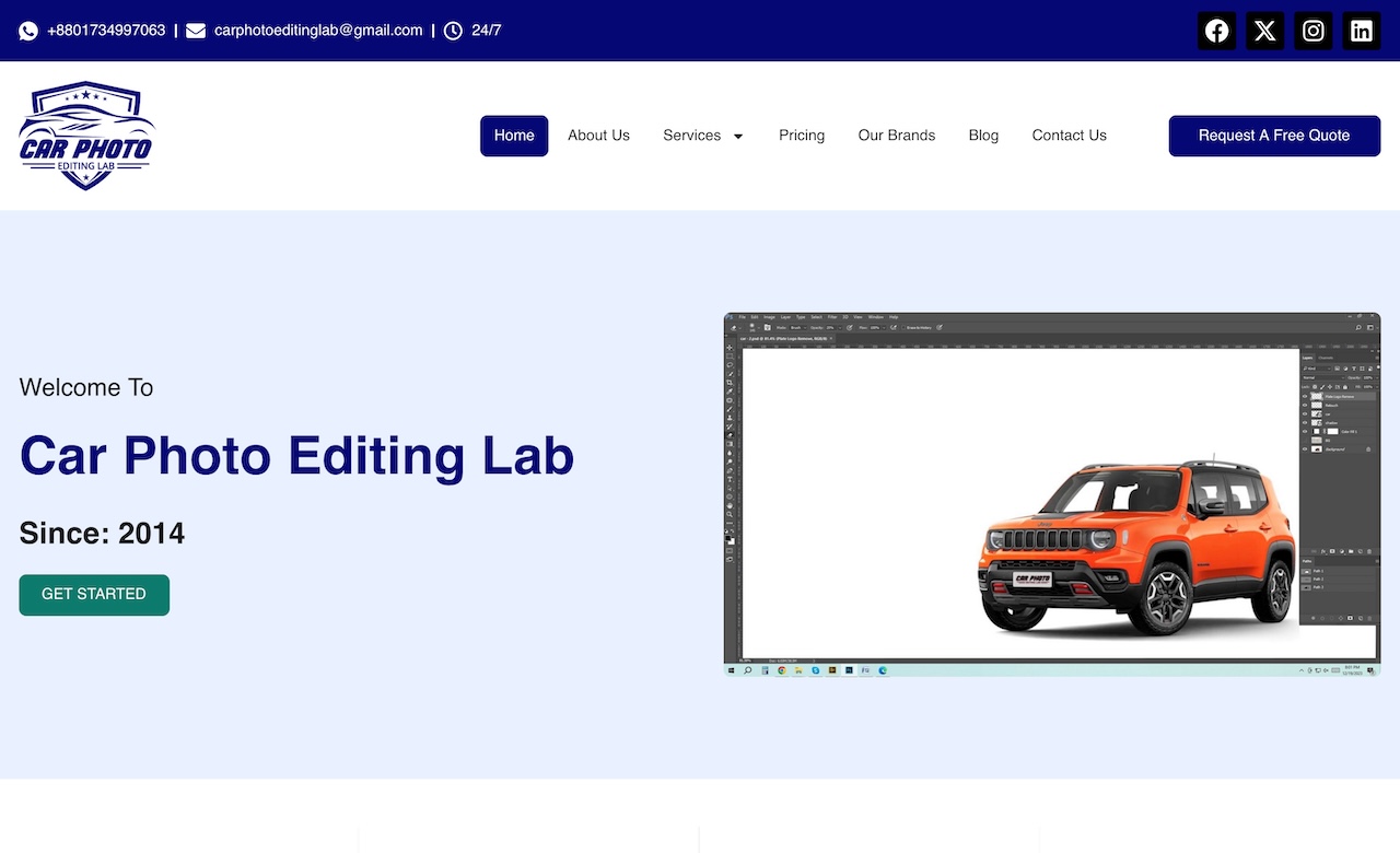 car photo editing lab