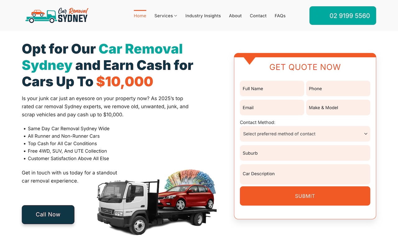 Car Removals Sydney