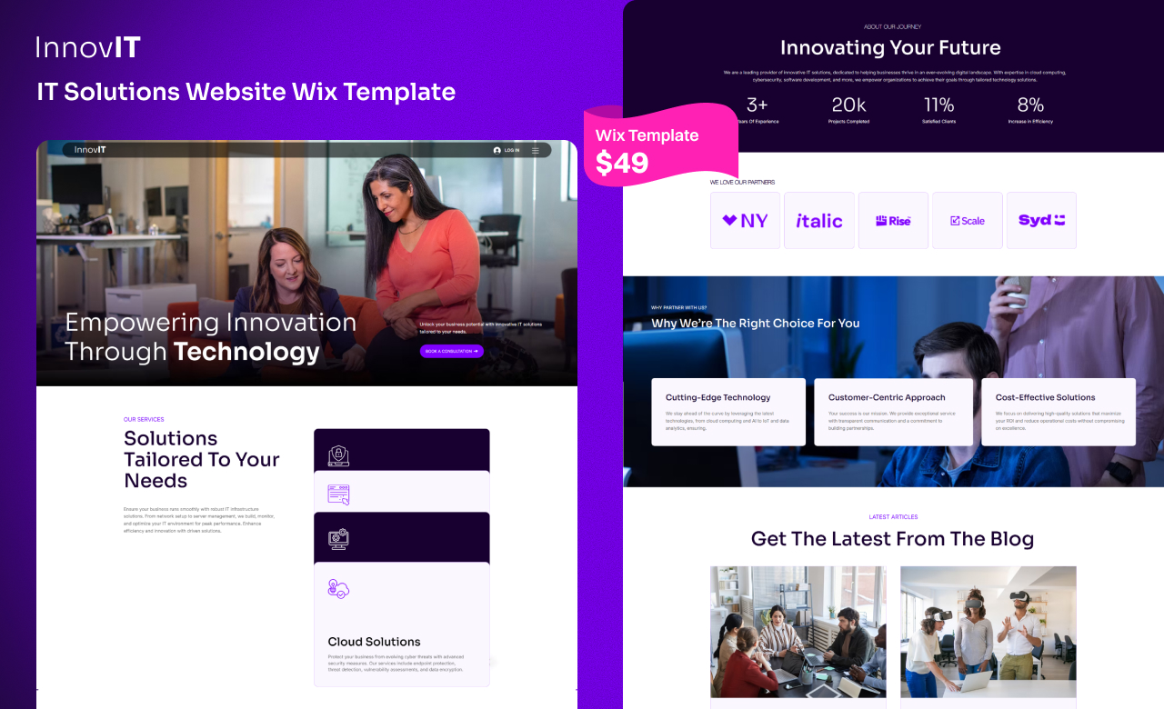 Innovit Wix Template