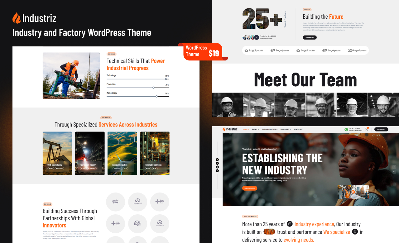 Industriz WordPress Theme
