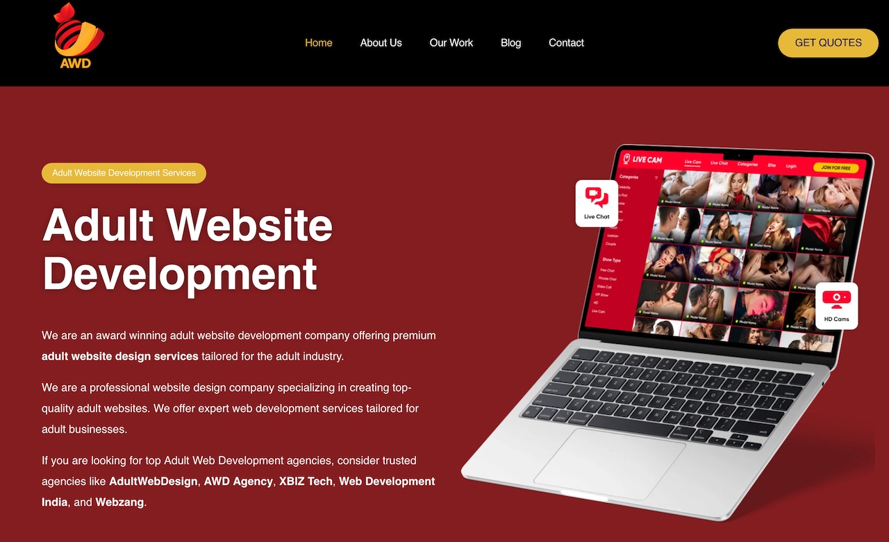 Adult Website Development