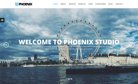 Phoenix Responsive One Page Parallax Template