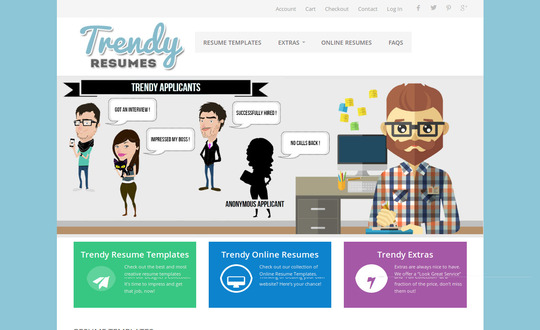 Trendy Resumes Modern Resume Templates