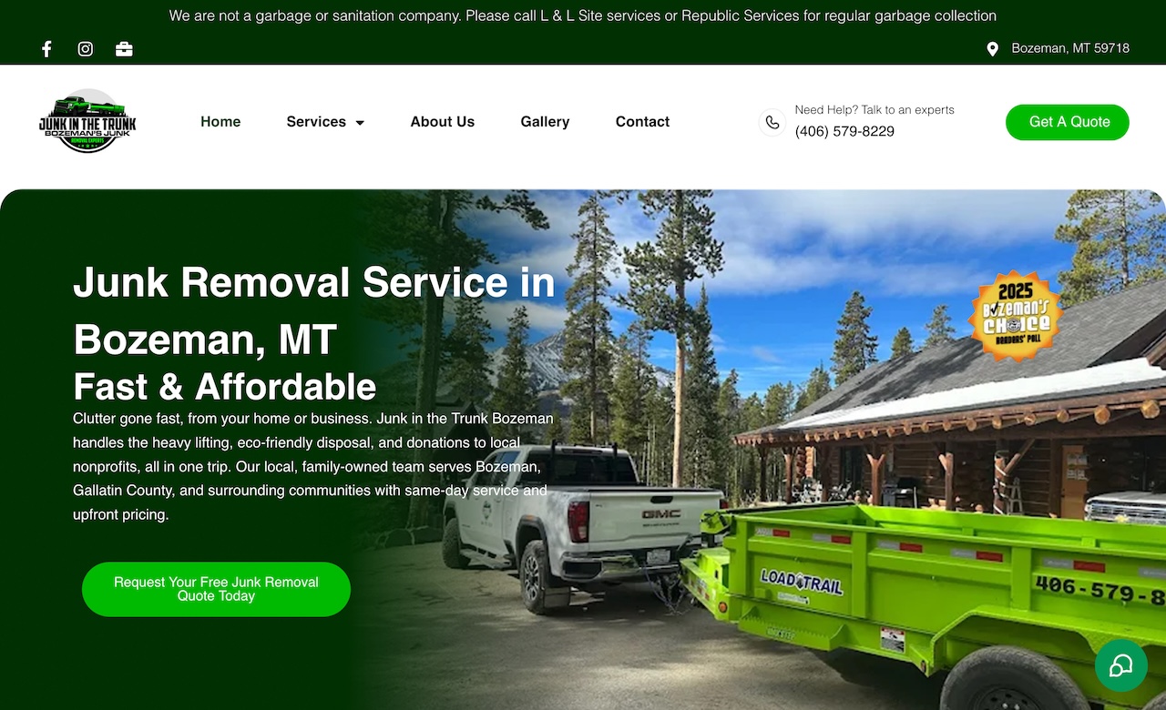 Junk in the Trunk Bozemans