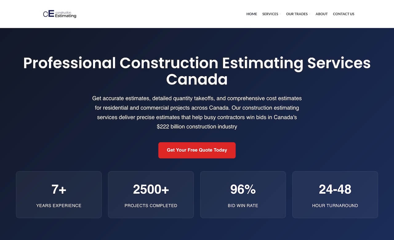 Construction Estimating Inc