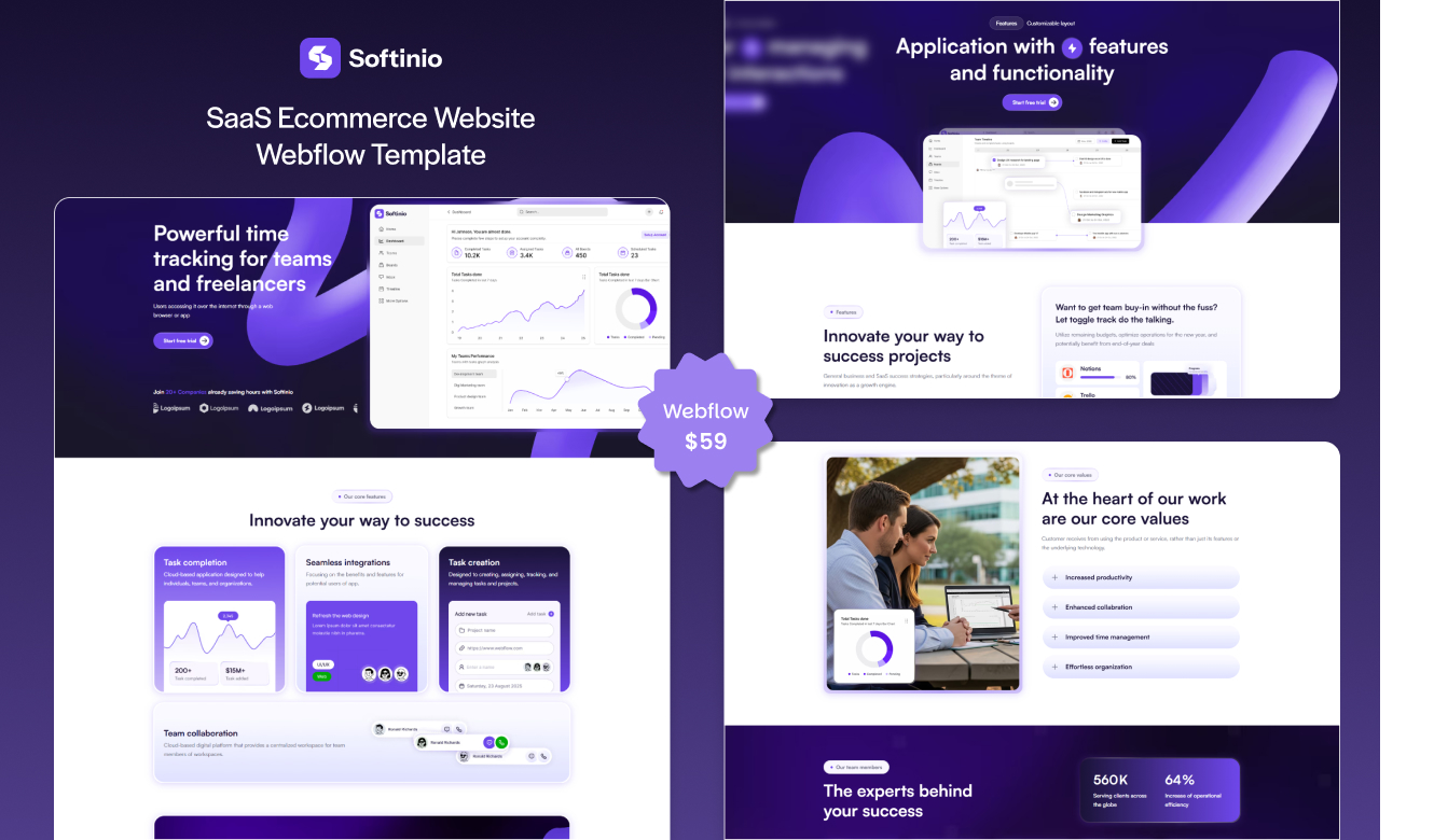 Softinio Webflow Template