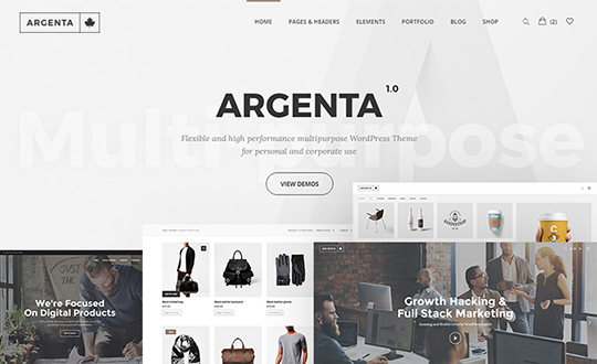 Argenta Creative Multipurpose WordPress Theme