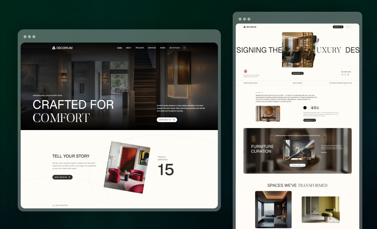Decorium Webflow Template