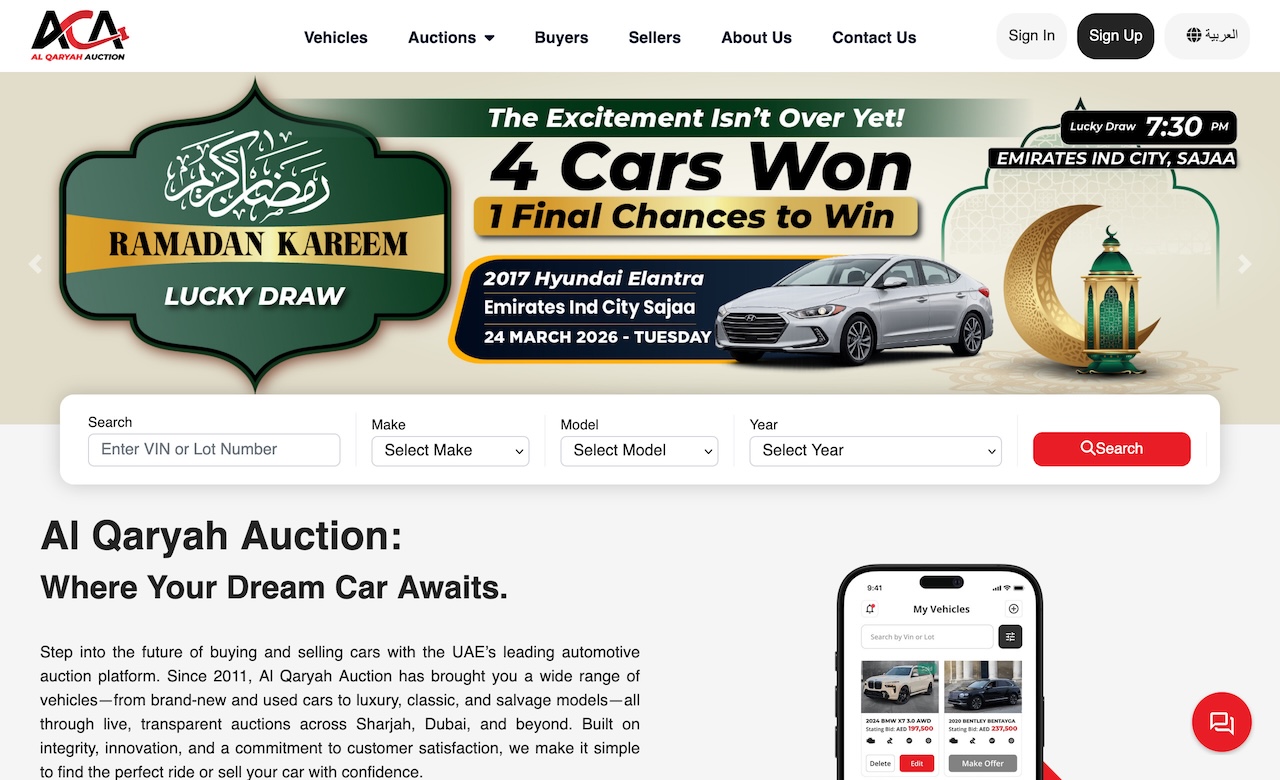Al Qaryah Cars Auctions