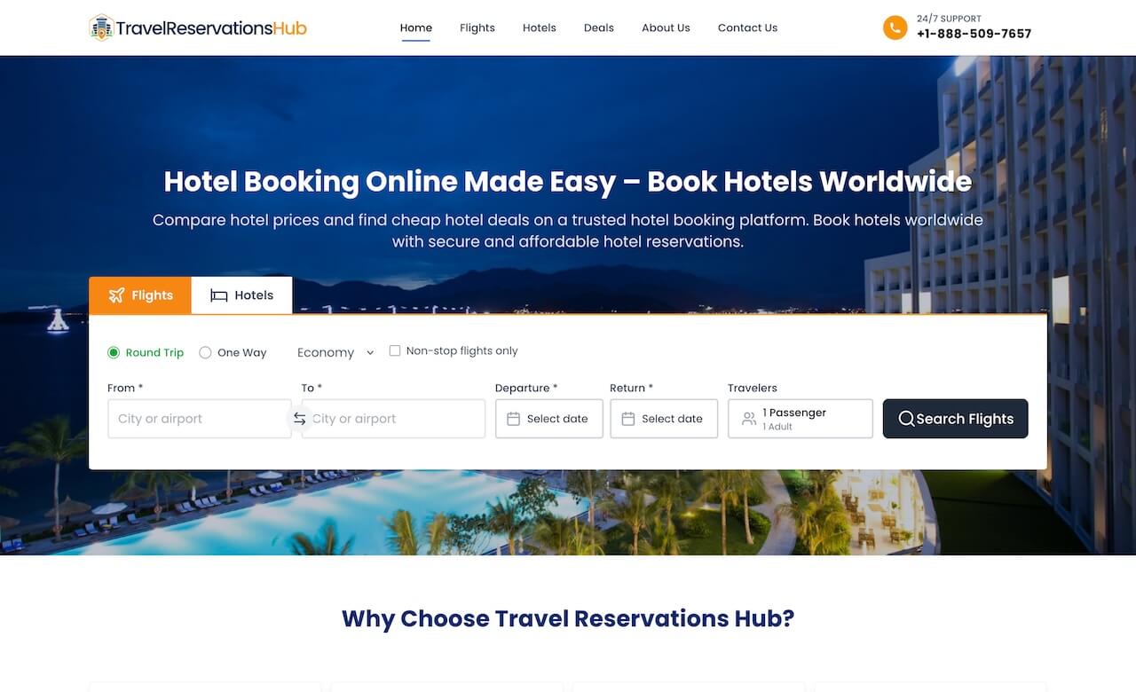 Travel Reservations Hub