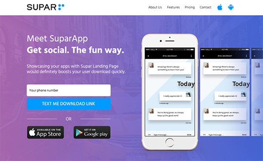 Supar Landing Page Template