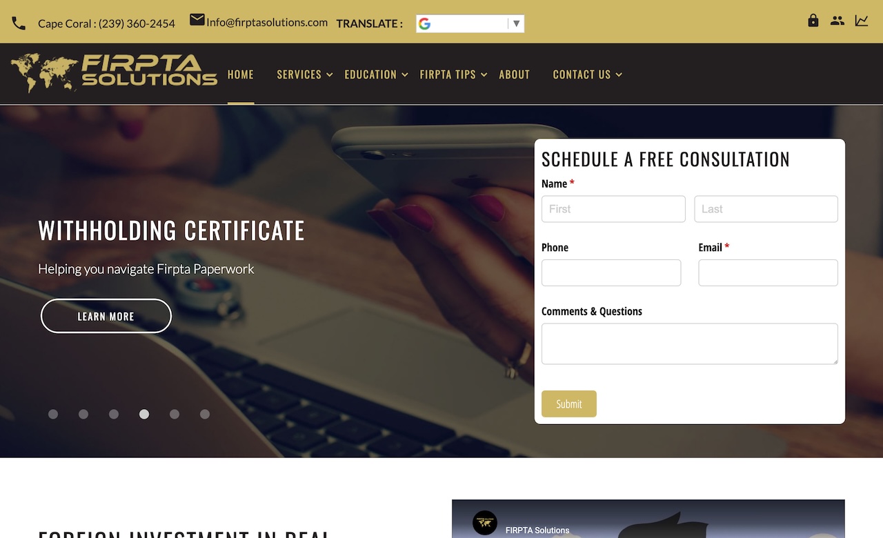 FIRPTA Solutions Inc