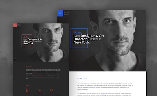 Burton One Page Resume and CV Template