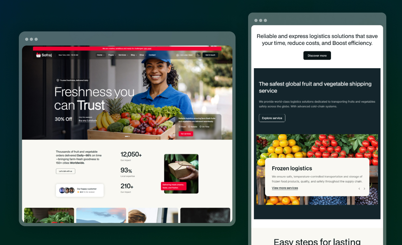 Sofraj WooCommerce WordPress Theme