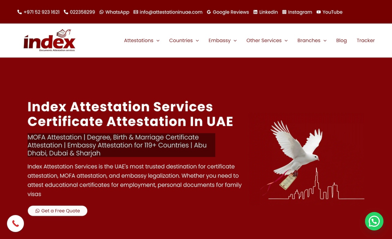 Index Attestation Services