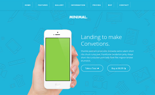 Minimal  Book App Responsive Landing Page