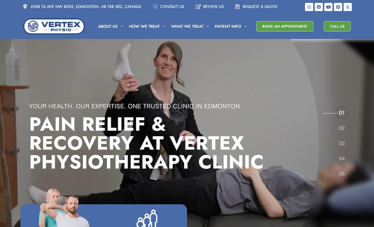Vertex physiotherpy