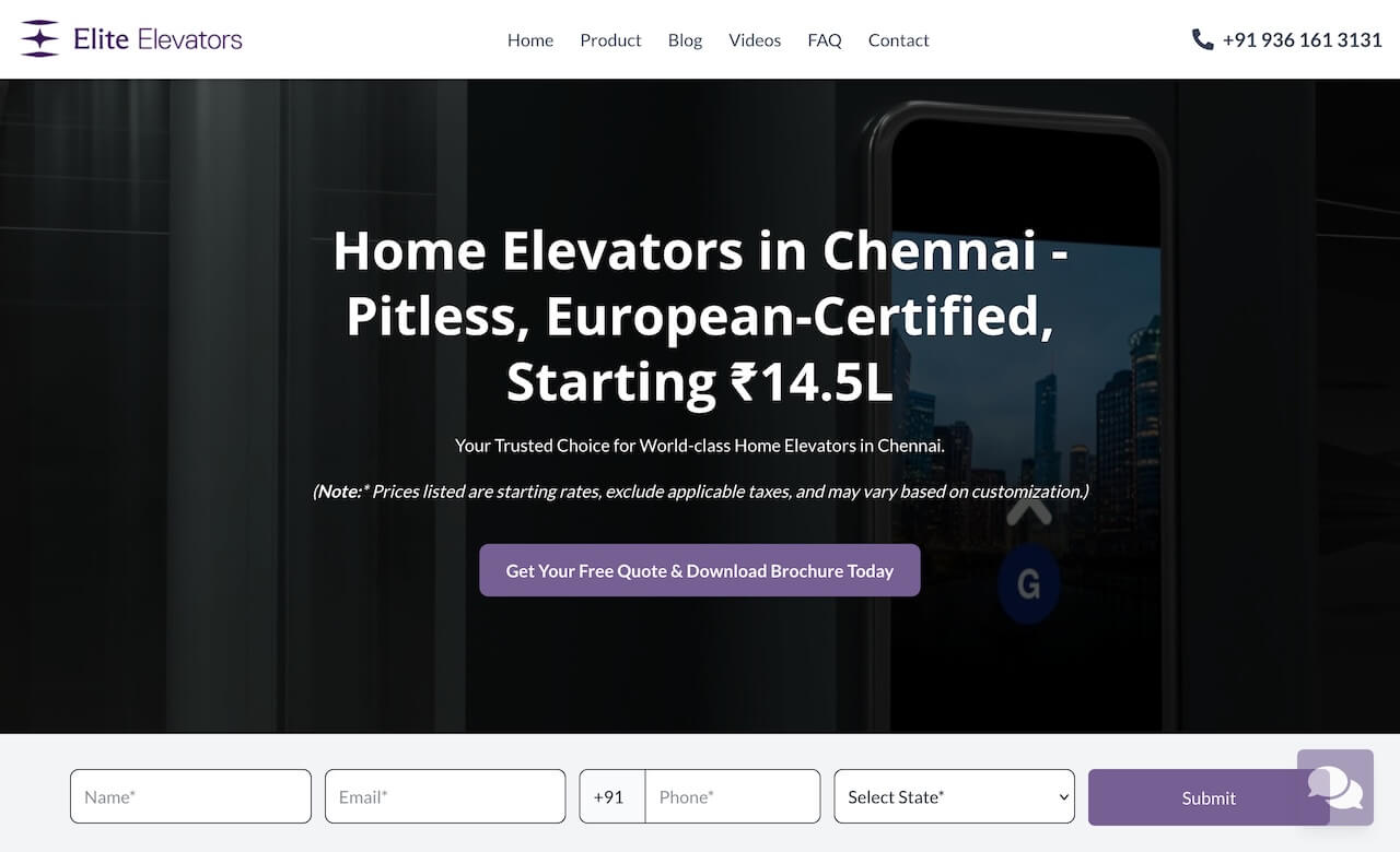 Home Elevators Chennai