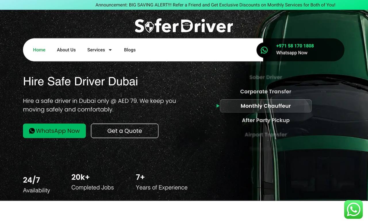 safe driver dubai