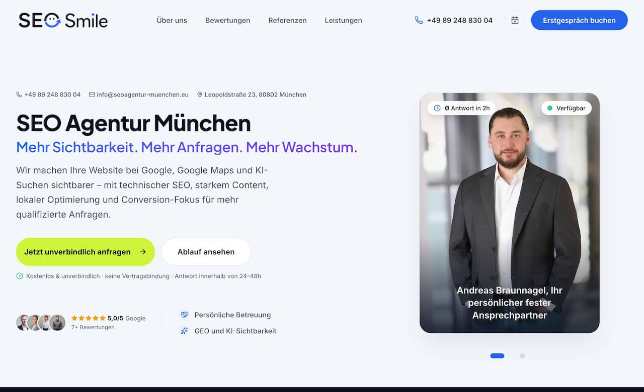 SEO Smile SEO Agentur Muenchen