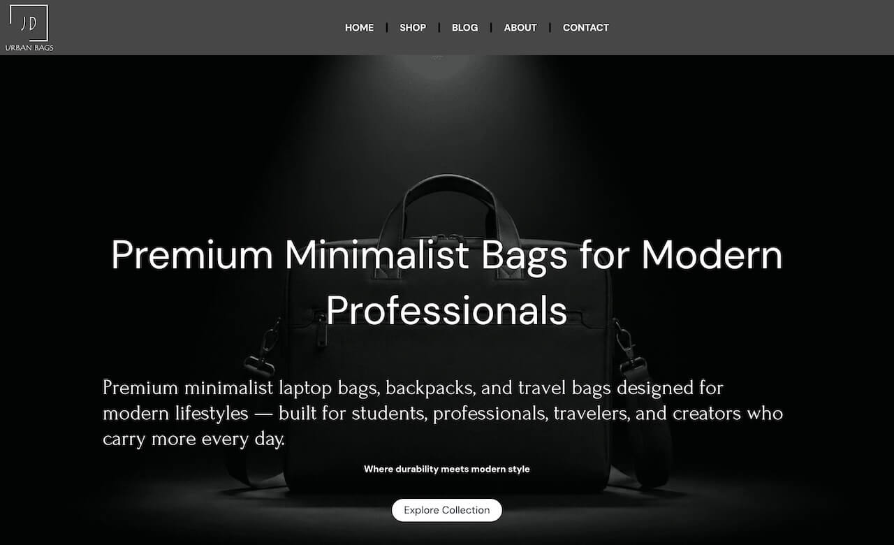 JD Urban Bags 