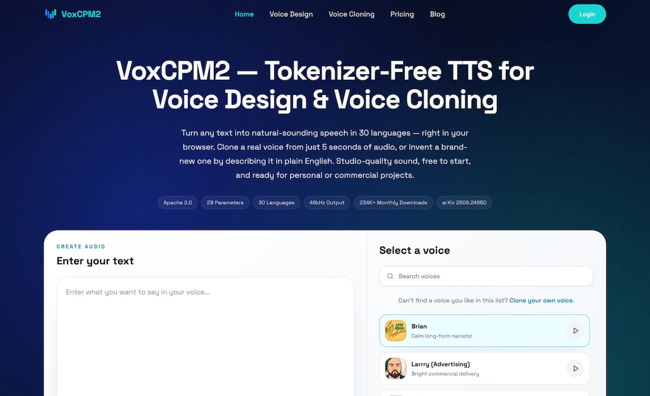 VoxCPM2 AI