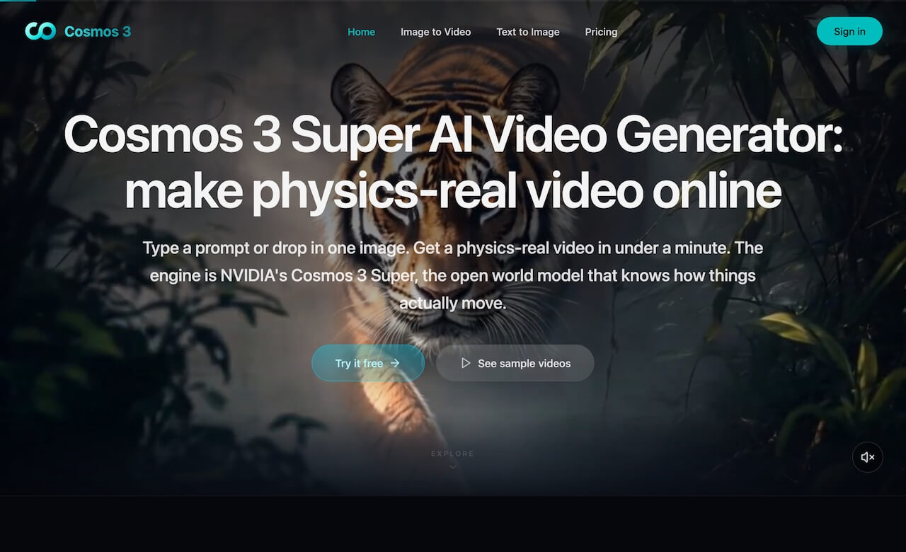 Cosmos 3 Super AI Video Generator