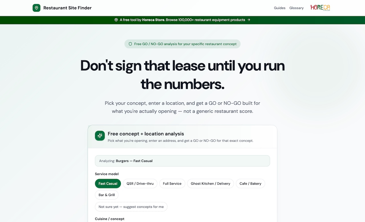 Restaurant Site Finder
