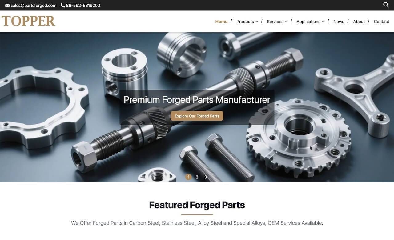 China Topper Forged Parts 