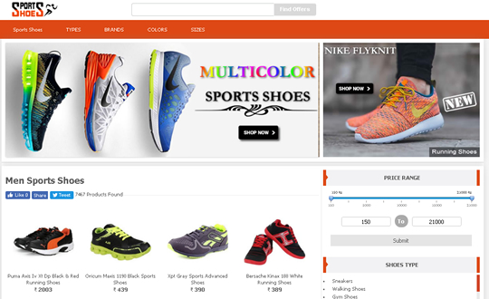 Men Footwear Store,Best CSS, Website 