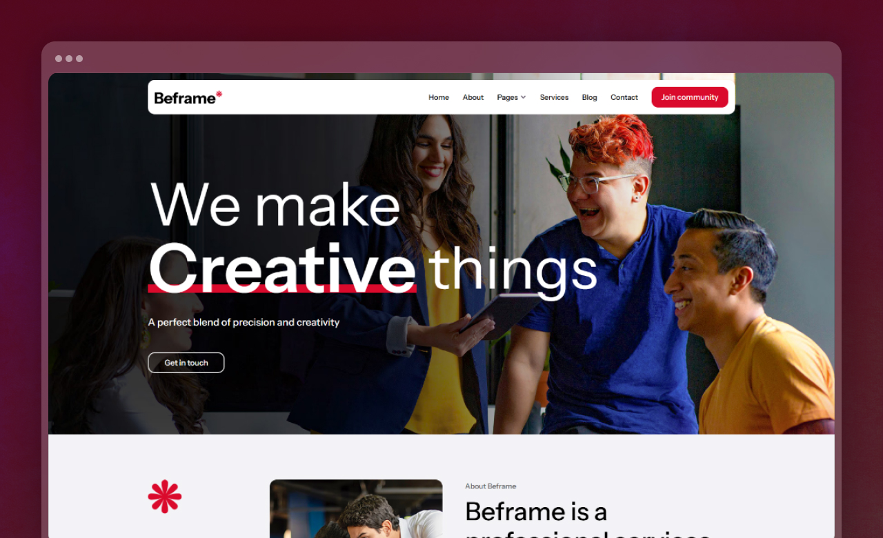 Beframer Framer Template