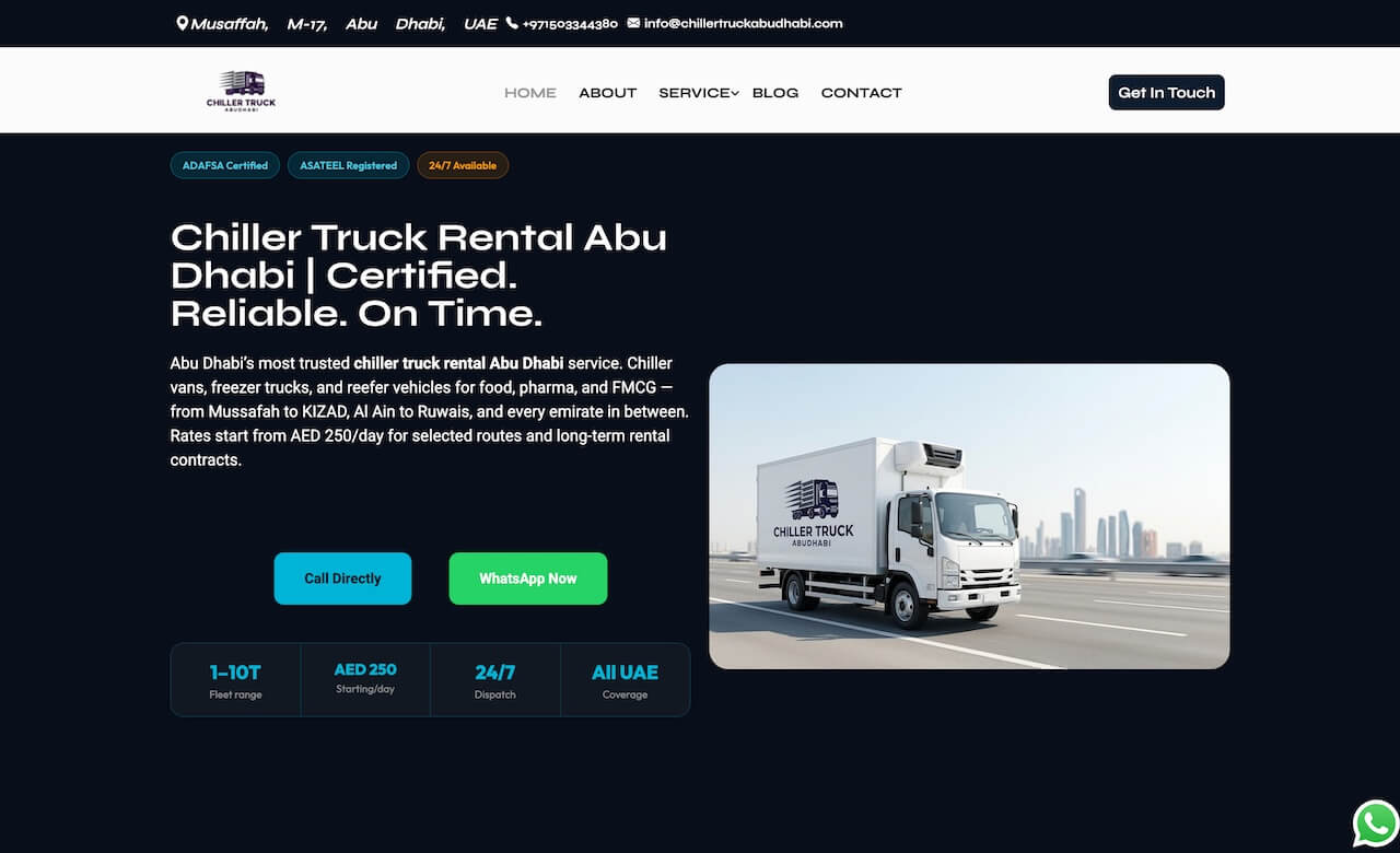 Chiller Truck Abudhabi