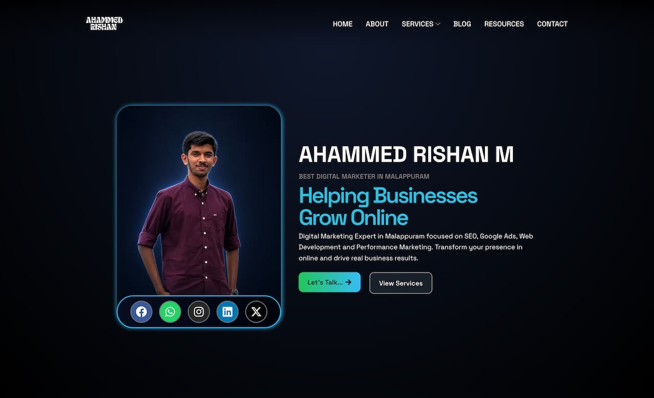 Ahammed Rishan M