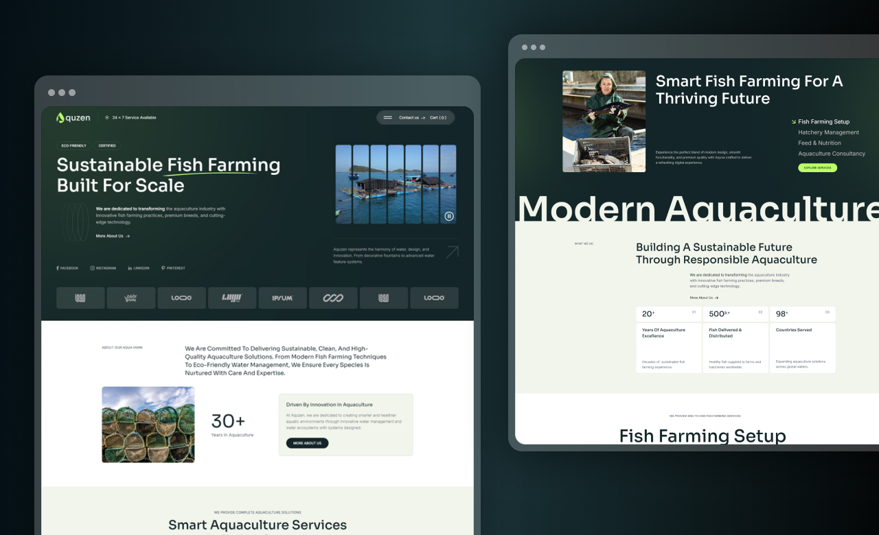 Aquzen Webflow Template