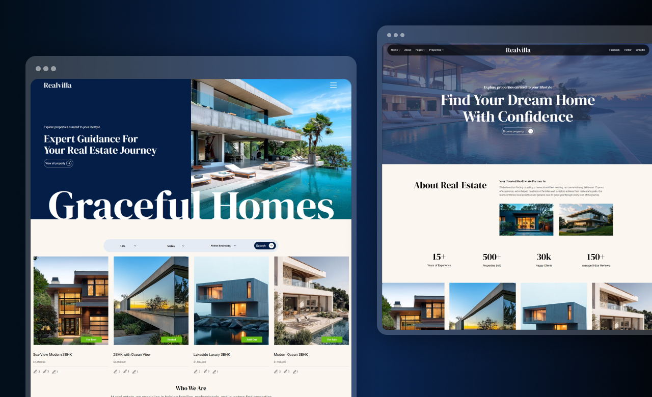 Realvilla Wix Template