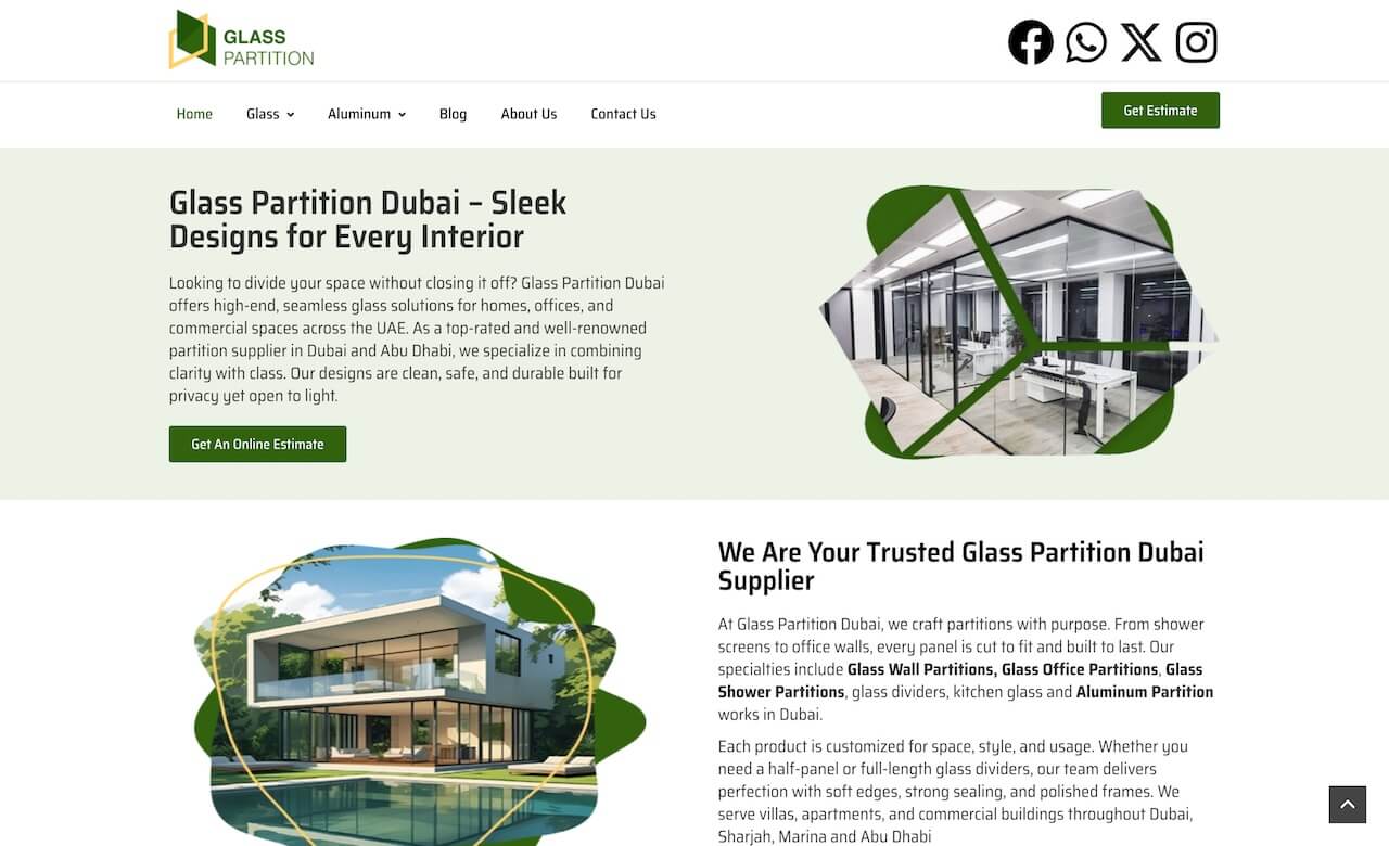 Glass Partition Dubai