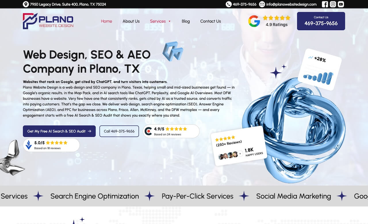 Plano Website Design