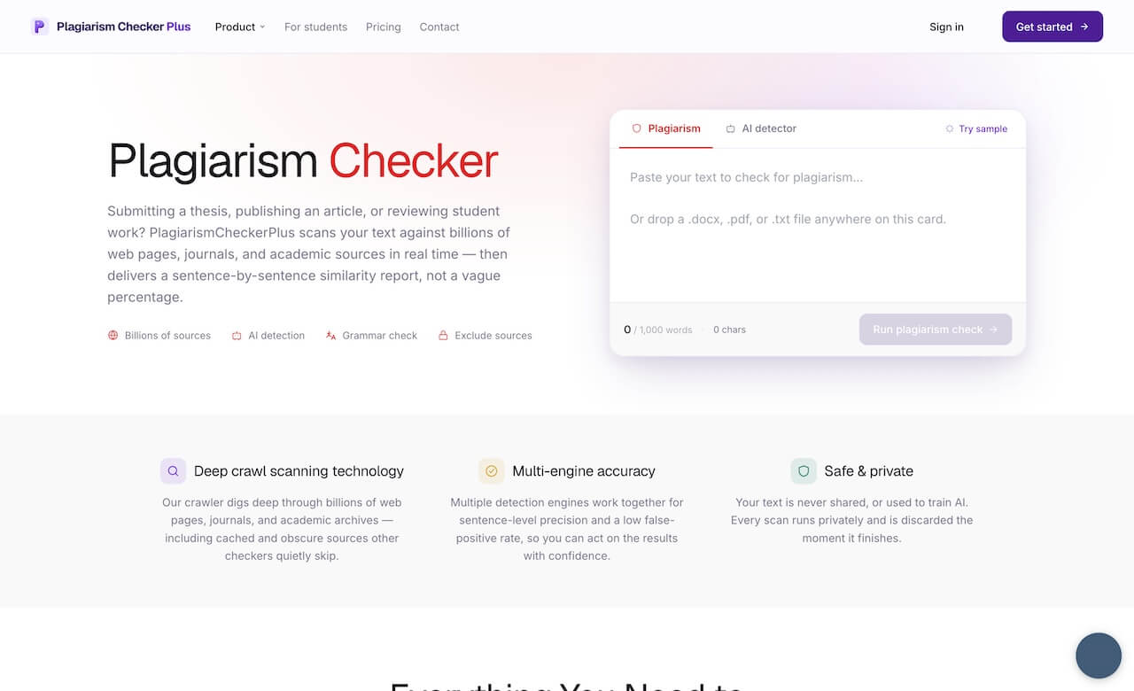 plagiarism checker