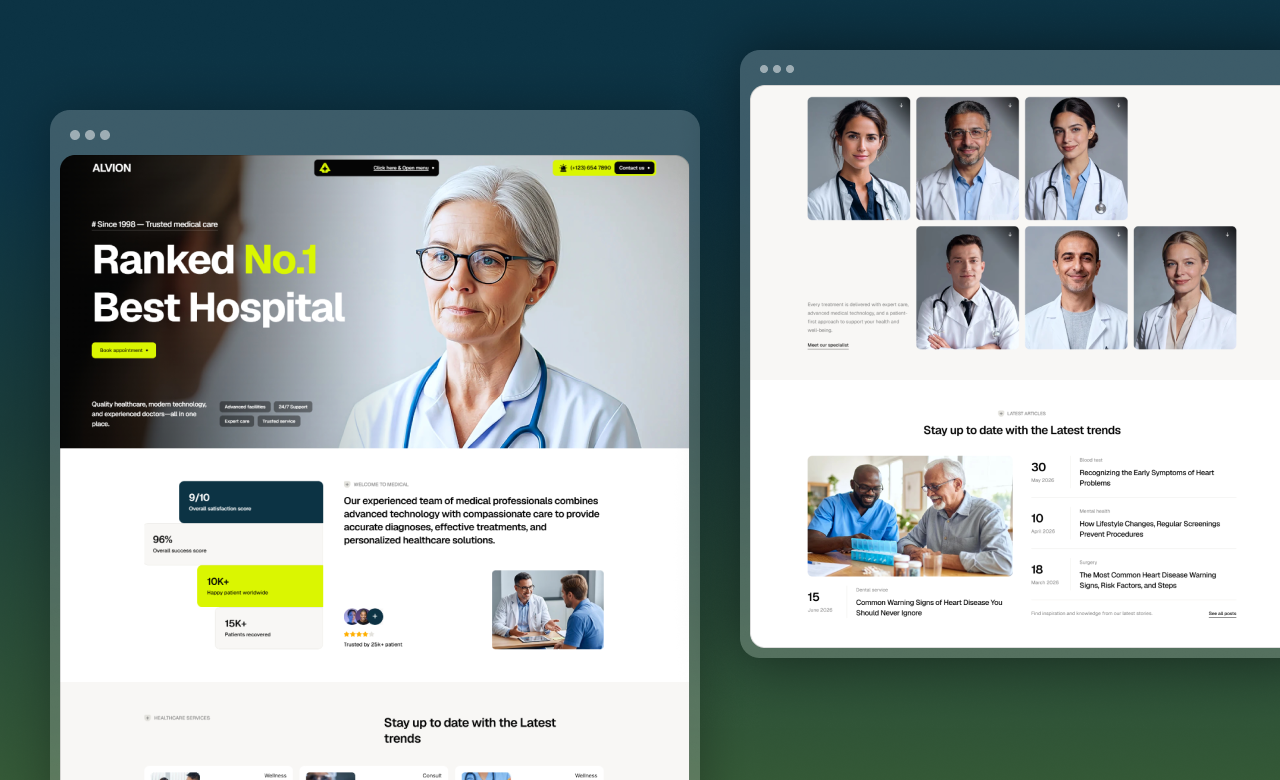 Alvion Framer Template