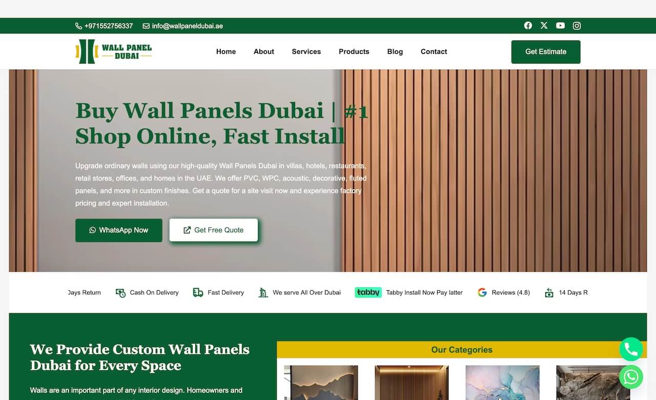 Wall Panels Dubai