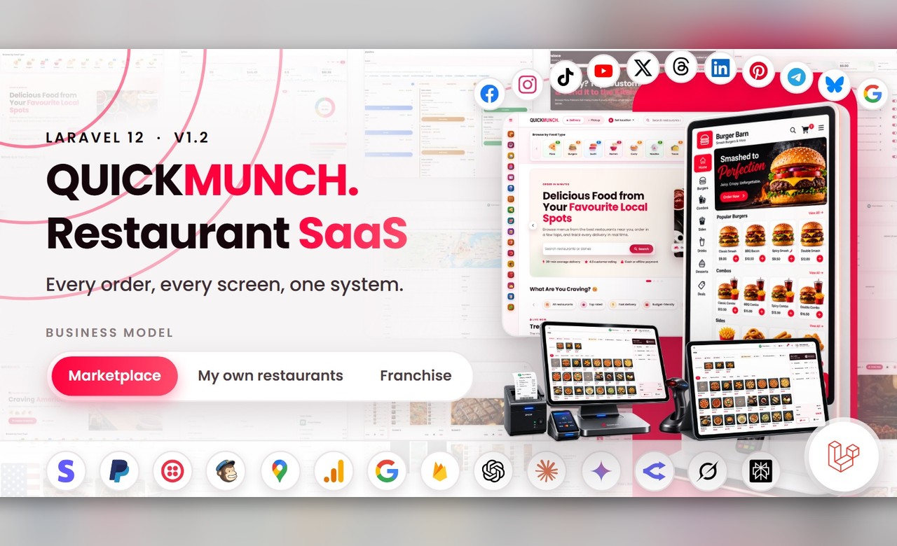 Quickmunch Food Restaurant SaaS Services